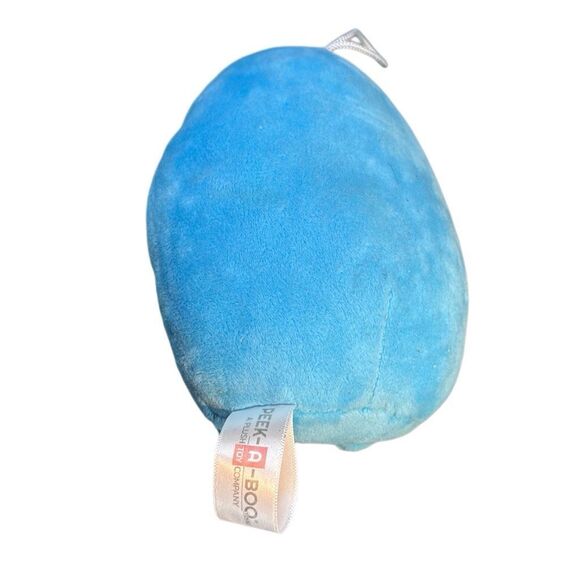 Peek-A-Boo Blue Orange Shark Plush Holding Clown Fish Stuffed Animal Toys - Picture 4 of 8